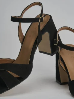 Hot Sandalo tacco 8 cm camoscio Donna Sandali Tacco Alto