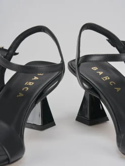 Outlet Sandalo tacco 7 cm pelle Donna Sandali Tacco Alto