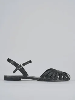 Sale Sandalo tacco 1 cm pelle Donna Sandali Tacco Basso