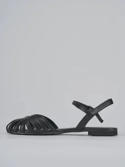 Sale Sandalo tacco 1 cm pelle Donna Sandali Tacco Basso