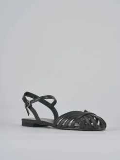 Sale Sandalo tacco 1 cm pelle Donna Sandali Tacco Basso