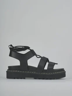 Sale Sandalo tacco 1 cm pelle Donna Sandali Tacco Basso