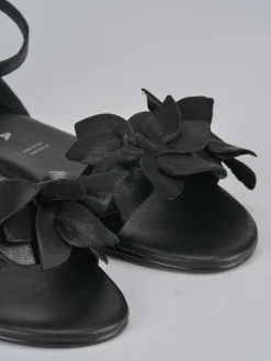 Clearance Sandalo tacco 1 cm pelle Donna Sandali Tacco Basso