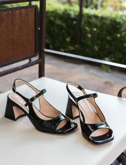 Sale Sandalo tacco 6 cm vernice Donna Sandali Tacco Alto