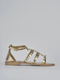 Sale Sandalo tacco 1 cm laminato Donna Sandali Tacco Basso