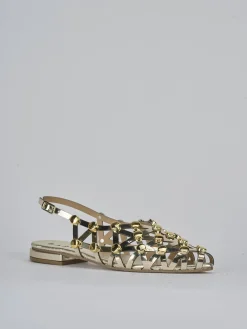 Sandalo tacco 2 cm pelle Donna Sandali Tacco Basso