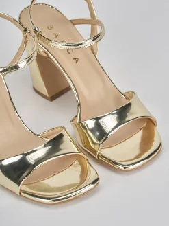 Sale Sandalo tacco 7 cm pelle Donna Sandali Tacco Alto