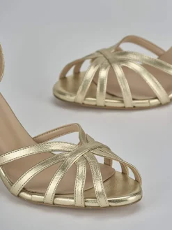 Clearance Sandalo tacco 7 cm pelle Donna Sandali Tacco Alto