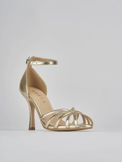 Clearance Sandalo tacco 9 cm pelle Donna Sandali Tacco Alto