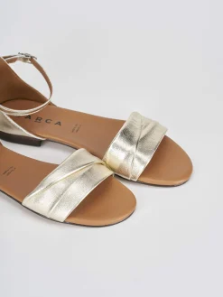 Hot Sandalo tacco 1 cm pelle Donna Sandali Tacco Basso