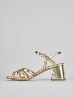 Discount Sandalo tacco 6 cm pelle Donna Sandali Tacco Alto