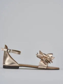 Clearance Sandalo tacco 1 cm laminato Donna Sandali Tacco Basso