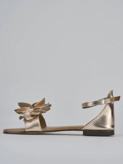 Clearance Sandalo tacco 1 cm laminato Donna Sandali Tacco Basso