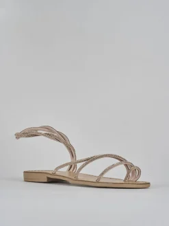 Best Sandalo tacco 1 cm pelle Donna Sandali Tacco Basso