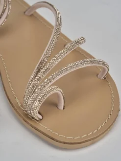 Best Sandalo tacco 1 cm pelle Donna Sandali Tacco Basso