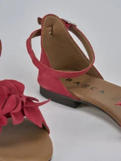 New Sandalo tacco 1 cm camoscio Donna Sandali Tacco Basso