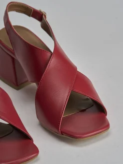 Outlet Sandalo tacco 5 cm pelle Donna Sandali Tacco Alto