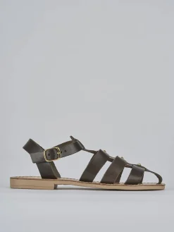 Best Sandalo tacco 1 cm testa pelle Donna Sandali Tacco Basso