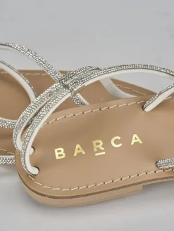 Best Sandalo tacco 1cm pelle Donna Sandali Tacco Basso