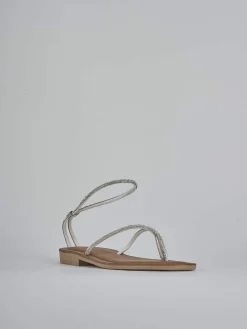 Best Sandalo tacco 1cm pelle Donna Sandali Tacco Basso