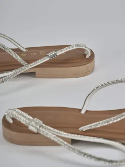 Best Sandalo tacco 1cm pelle Donna Sandali Tacco Basso