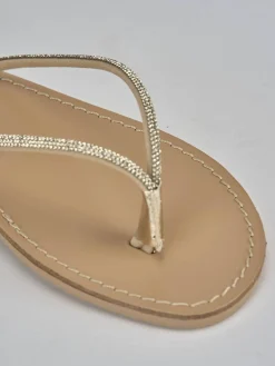 Hot Sandalo tacco 1cm pelle Donna Sandali Tacco Basso