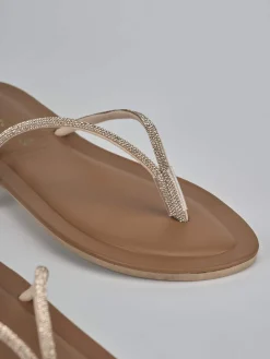 Clearance Sandalo tacco 1cm pelle Donna Sandali Tacco Basso