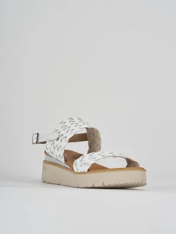 Outlet Sandalo zeppa 3 cm pelle Donna Sandali Zeppa