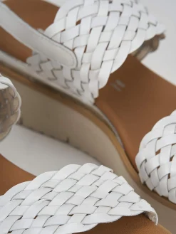 Outlet Sandalo zeppa 3 cm pelle Donna Sandali Zeppa