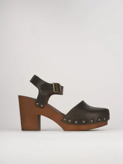 Online Sandalo zoccolo tacco 7cm con plateaux testa pelle Donna Sandali Tacco Alto