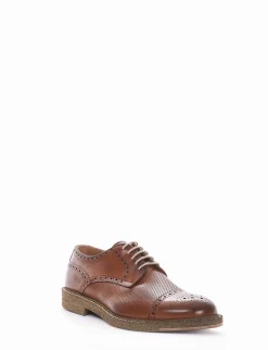 Clearance scarpa lacci tacco 2 cm cuoio Uomo Stringate