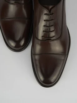 Outlet Scarpa lacci tacco 2 cm pelle Uomo Stringate