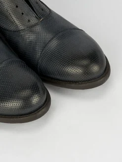 Discount Scarpa no lace tacco 2 cm pelle Uomo Stringate