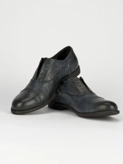 Discount Scarpa no lace tacco 2 cm pelle Uomo Stringate