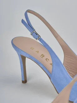 Slingback decolte tacco 7 cm camoscio Donna Slingback