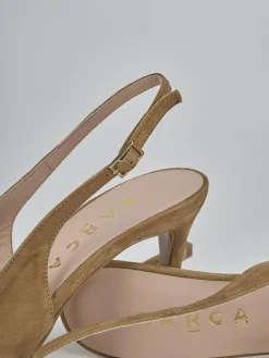 Sale Slingback decolte tacco 7 cm camoscio Donna Slingback