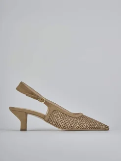 Outlet Slingback tacco 6cm camoscio Donna Slingback