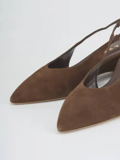 New Slingback tacco 5cm camoscio Donna Slingback
