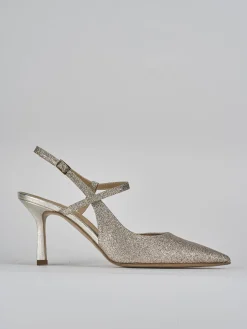 Online Slingback tacco 7cm glitter Donna Slingback
