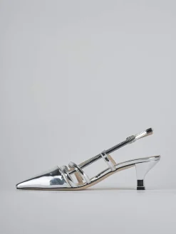 Sale Slingback tacco 6cm laminato Donna Slingback