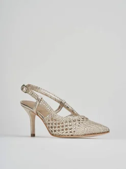 New Slingback tacco 7cm laminato Donna Slingback