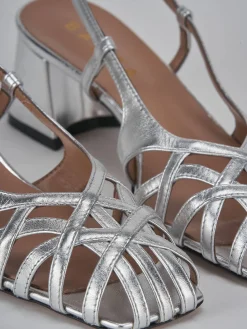 Slingback tacco 6cm laminato Donna Slingback