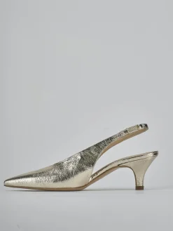 Slingback tacco 4cm laminato Donna Slingback