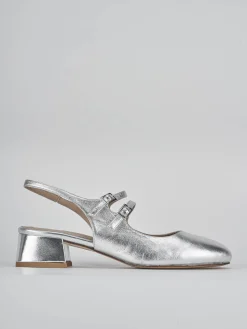 Discount Slingback tacco 4cm laminato Donna Slingback