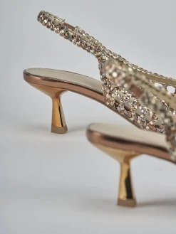 Best Slingback tacco 4cm pelle Donna Slingback