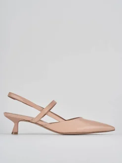 Discount Slingback tacco 5cm pelle Donna Slingback