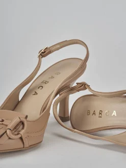 Discount Slingback tacco 7cm pelle Donna Slingback