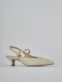 New Slingback tacco 4cm pelle Donna Slingback