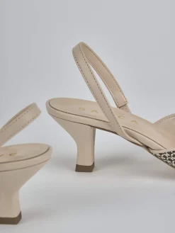 Sale Slingback tacco 6cm pelle Donna Slingback