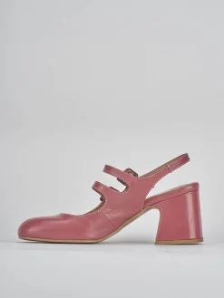 Clearance Slingback tacco 5cm pelle bordo' Donna Slingback